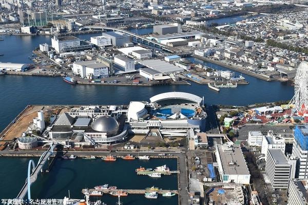 名古屋港ガーデンふ頭周辺の航空写真